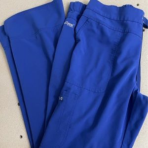 Blue scrub pants